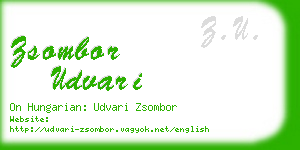 zsombor udvari business card